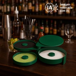 Escarchador de Copas 3 Puestos Verde