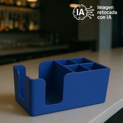 Caddie Organizador 5 Espacios Azul