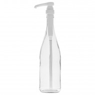 Dispensador Bomba Siropes 10ml Con Botella Vidrio 750ml