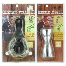 Jigger y Colador Antique 1968 Set