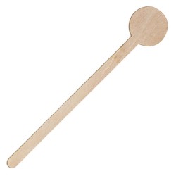 Mezclador 15cm Madera Circulo 100un