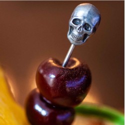 Palillo Acero Calavera 3D