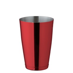 Coctelera Boston Tin 18oz Mini Color Rojo Contrapeso