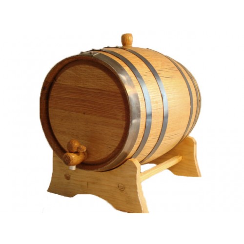 5 litros Barril de Madera de Roble Artesanal para añejamiento de licores y Vino 